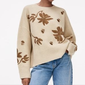 Zara sweater with gold beads